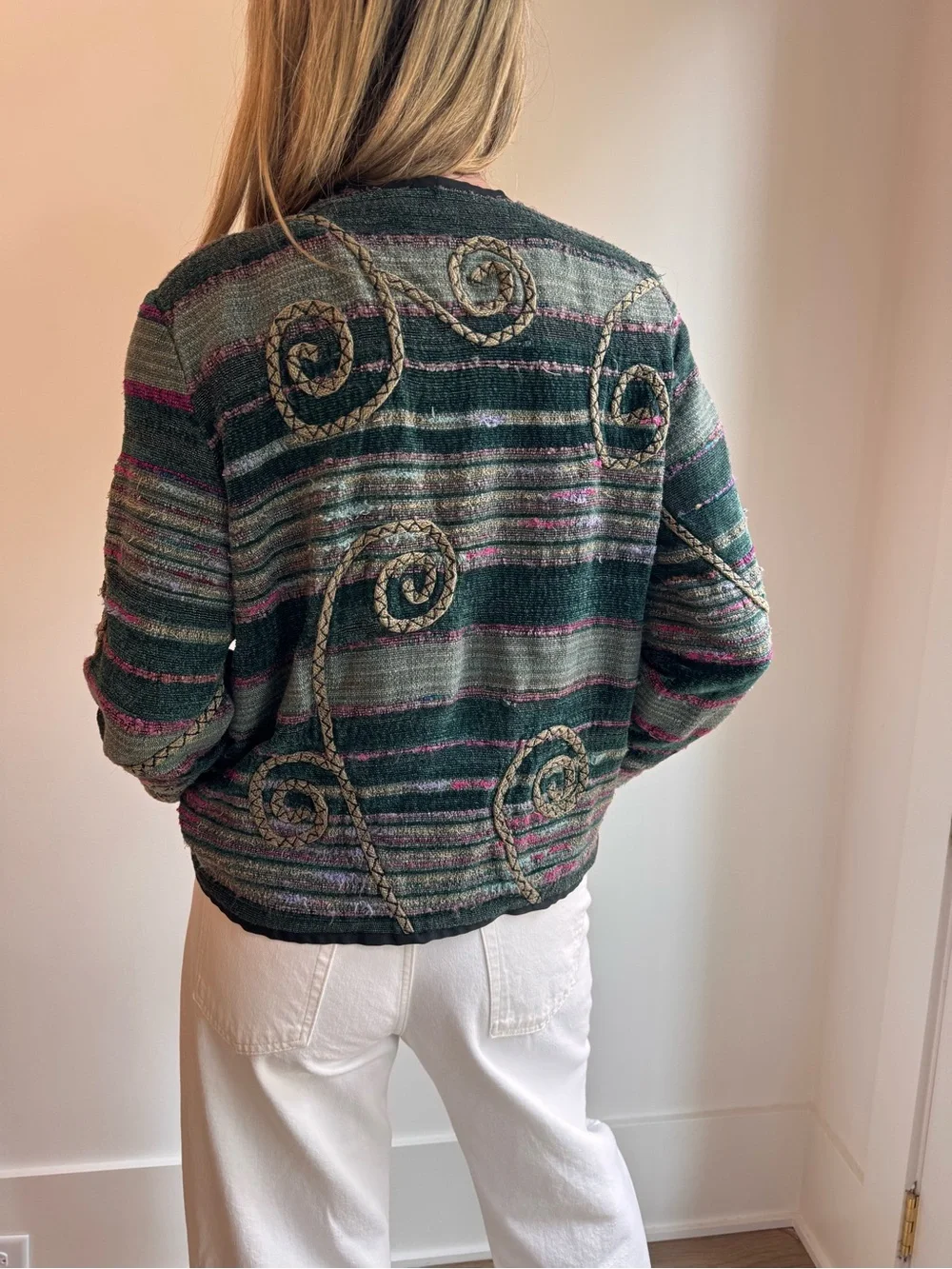 Vintage Julia‎ Kim silk blend “Art to Wear” jacket